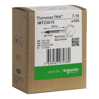 Schneider Electric IMT23615 Klemmer skrue, 100-pakning, rund kabel