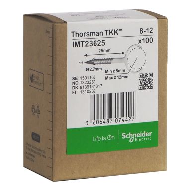 Schneider Electric IMT23625 Klammer skruv, 100-pack, rund kabel
