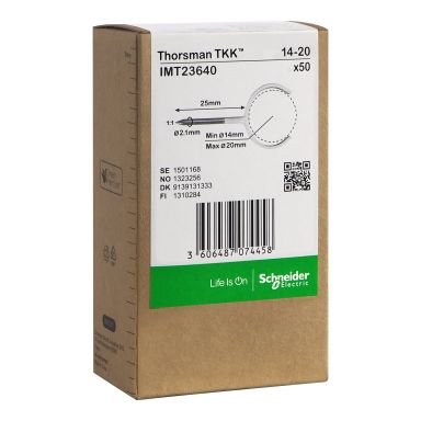 Schneider Electric IMT23640 Klemmer spiker, 50-pakning