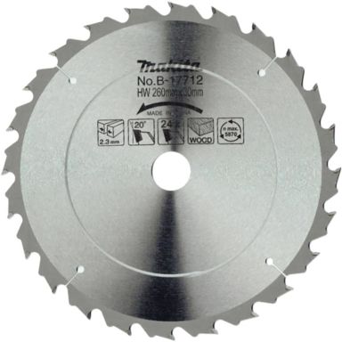 Makita B-17712 Sågklinga trä, 260x30x2,3 mm