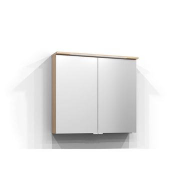 Svedbergs Skuru 80 Pur Ek Spegelskåp 80 cm, LED-belysning