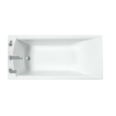 Svedbergs Kalix Z150-3 Bathtub 150x70 cm, uden gavl, med blanding af tryk