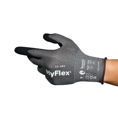 Ansell HyFlex 11-581 Handske grå nitril