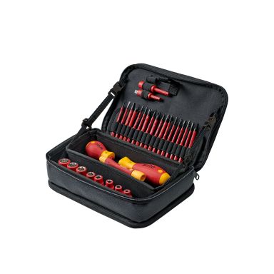 Wiha 43465 Verktøysett med veske, 32 stk, 1/4", 1000 V