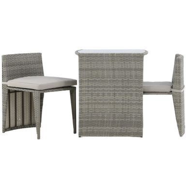Venture Home Savanna 2037-004 Caféset bord, stolar, grått