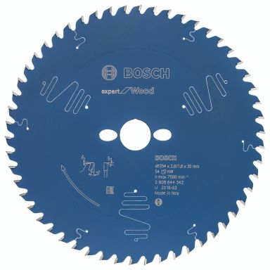 Bosch Expert for Wood Cirkelsavklinge 254x2.4x30mm, 54T
