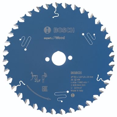 Bosch Expert for Wood Rundsavsklinge 160x20x2.6 mm 36T
