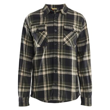 Blåkläder 328811684298L Flanellipaita vihreä/musta