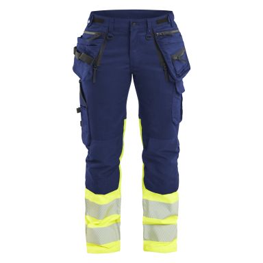 Blåkläder 703011498933C34 Työhousut huomiovärilliset, mariininsininen/keltainen
