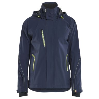Blåkläder 448319178633XS Skalljakke varsel, marineblå/gul