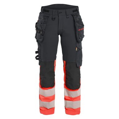 Blåkläder 702516489955C34 Arbetsbyxa varsel, svart/röd