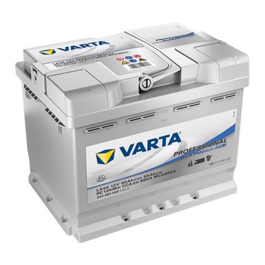 VARTA Professional Dual Purpose AGM LA60 Fritidsbatteri 12V, 60 Ah