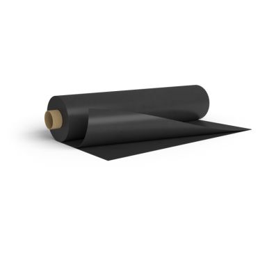 TECCA 240001 Badstufolie 1200 x 0,08 mm x 25 m, svart