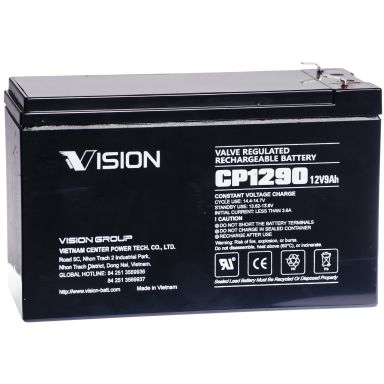 Vision CP1290 Batteri 12V 9 Ah
