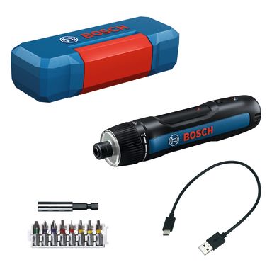Bosch GO Miniskrutrekker ned batteri og lader, Gen 3