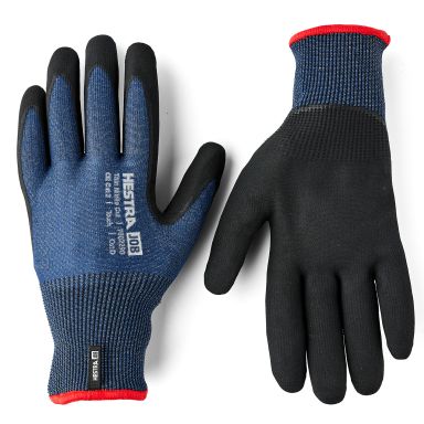 Hestra Pro Thin Nitrile Cut Työkäsineet sininen/musta