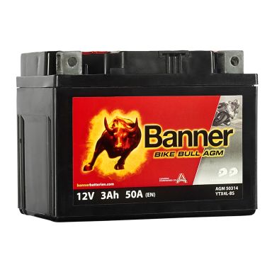 Banner Bike Bull AGM 50314 Startbatteri 12V, 3 Ah