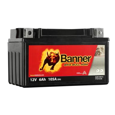 Banner Bike Bull AGM 50615 Startbatteri 12V, 6 Ah
