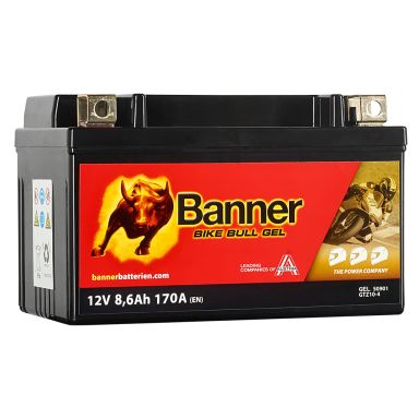 Banner Bike Bull GEL GEL50901 Startbatteri 12V, 9 Ah
