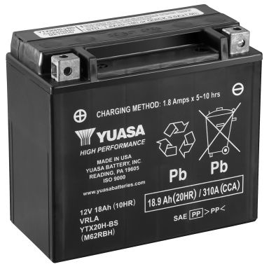 Yuasa YTX20H-BS Startbatteri 12V, 18,9 Ah