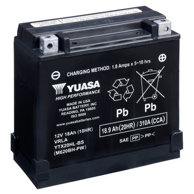 Yuasa YTX20HL-BS Startbatteri 12V, 18,9 Ah