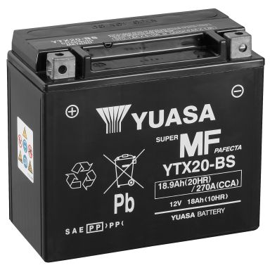 Yuasa YTX20-BS Startbatteri 12V, 18,9 Ah