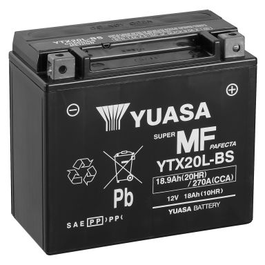 Yuasa YTX20L-BS Startbatteri 12V, 18,9 Ah