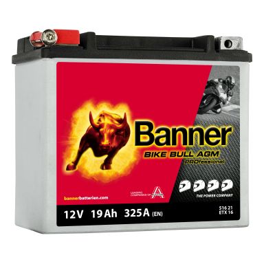 Banner Bike Bull AGM Pro ETX51621 Startbatteri 12V, 19 Ah
