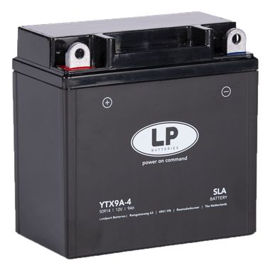 LP Batteries LPYTX9A-4 Startbatteri 12V, 9 Ah