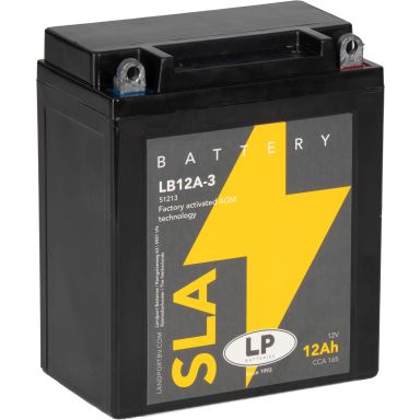 LP Batteries LPYB12A-3 Startbatteri 12V, 12 Ah