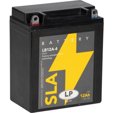LP Batteries LPYB12A-4 Startbatteri 12V, 12 Ah