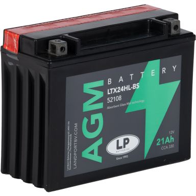 LP Batteries LPYTX24HL-BS Startbatteri 12V, 21 Ah