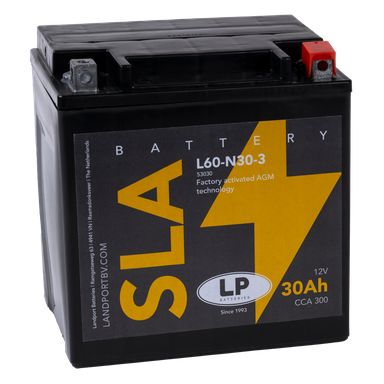 LP Batteries LPY60-N30-3 Startbatteri 12V, 30 Ah