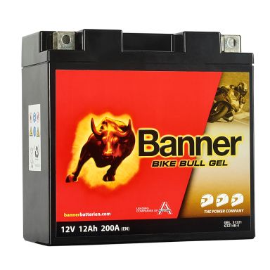 Banner Bike Bull GEL GEL51221 Startbatteri 12V, 12 Ah