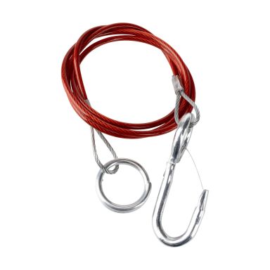 CJ 547231 Stålwire med ring og krok, universal, 1000 mm, 200 kg