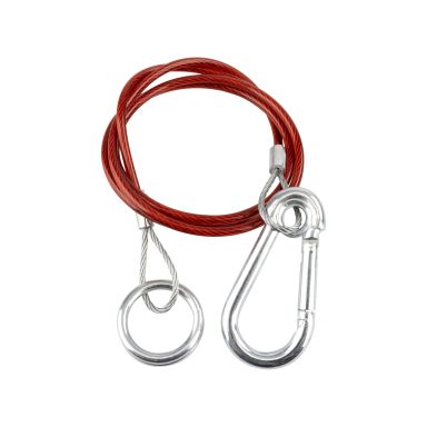 CJ 547232 Stålwire med ring og karabinkrok
