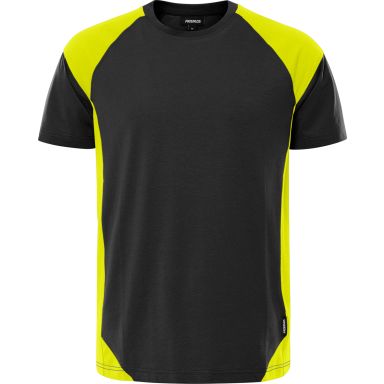 Fristads 7046 GTM T-shirt svart/gul