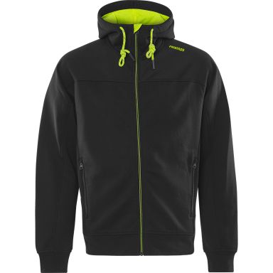 Fristads 7550 GSM Huppari musta/keltainen, täyspitkä vetoketju