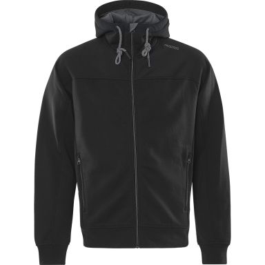Fristads 7550 GSM Hettegenser svart/grå, helglidelås