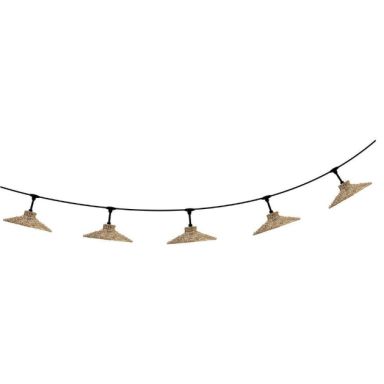 PR Home Flex Out 1216503-3729 Ljusslinga 650 cm, 5 lamphållare, natur