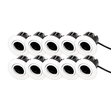 Scan Products Luna QI 2.0 10461 Downlight hvid, Ø88 mm, IP44, 10-pack