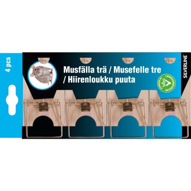 Silverline 22131 Musefælde 4-pak