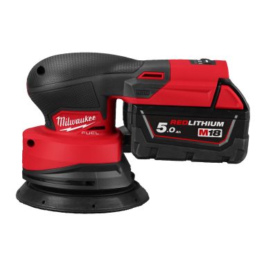 Milwaukee M18 FROS125-502X Akkuepäkeskohiomakone akkujen ja laturin kanssa