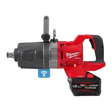 Milwaukee M18 ONEFHIWF1DS-121C Akkuiskumutterinväännin akun ja laturin kanssa