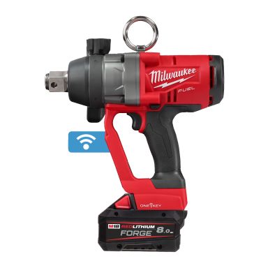 Milwaukee M18 ONEFHIWF1-802X Mutternøgle med batteri og oplader