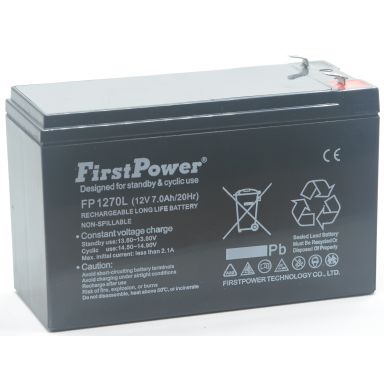 First Power FP1270L Batteri 12V, 7 Ah