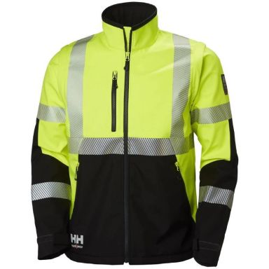 Helly Hansen Workwear ICU 74272-369 Softshelljakke varsel, gul/svart