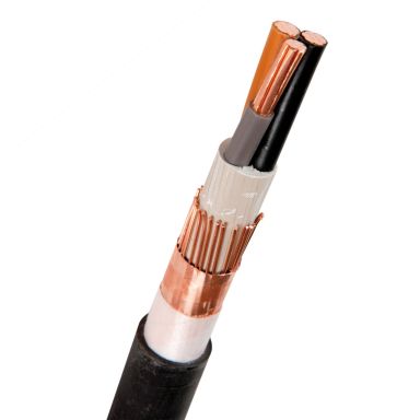 Nexans 15143798-201-00 Jordkabel FXQJ EMC, 1kV, svart, 1 m