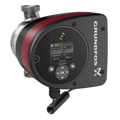 Grundfos MAGNA3 25-100 N 180 Tappvarmvattenpump 1 1/2 tum, DN 25, 163 W, 1.33 A