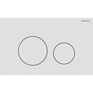 Geberit Sigma 40 Round Skylleplade rustfrit stål